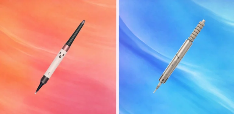 Apstraktna pozadina za usporedbu: Dyson vs Shark multistyleri