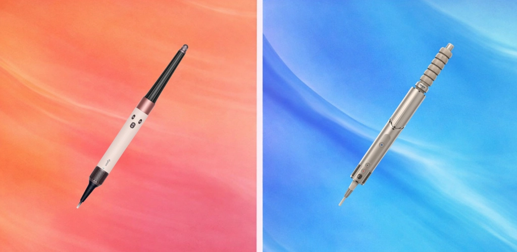 Apstraktna pozadina za usporedbu: Dyson vs Shark multistyleri