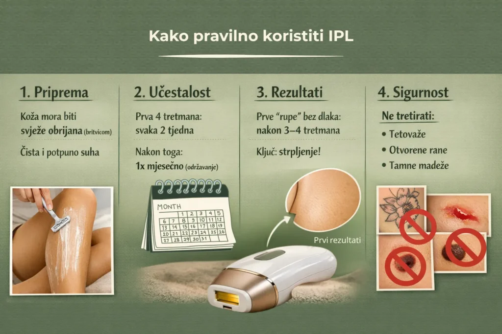 Kako pravilno koristiti IPL infografika priprema učestalost rezultati sigurnost uklanjanje dlačica.